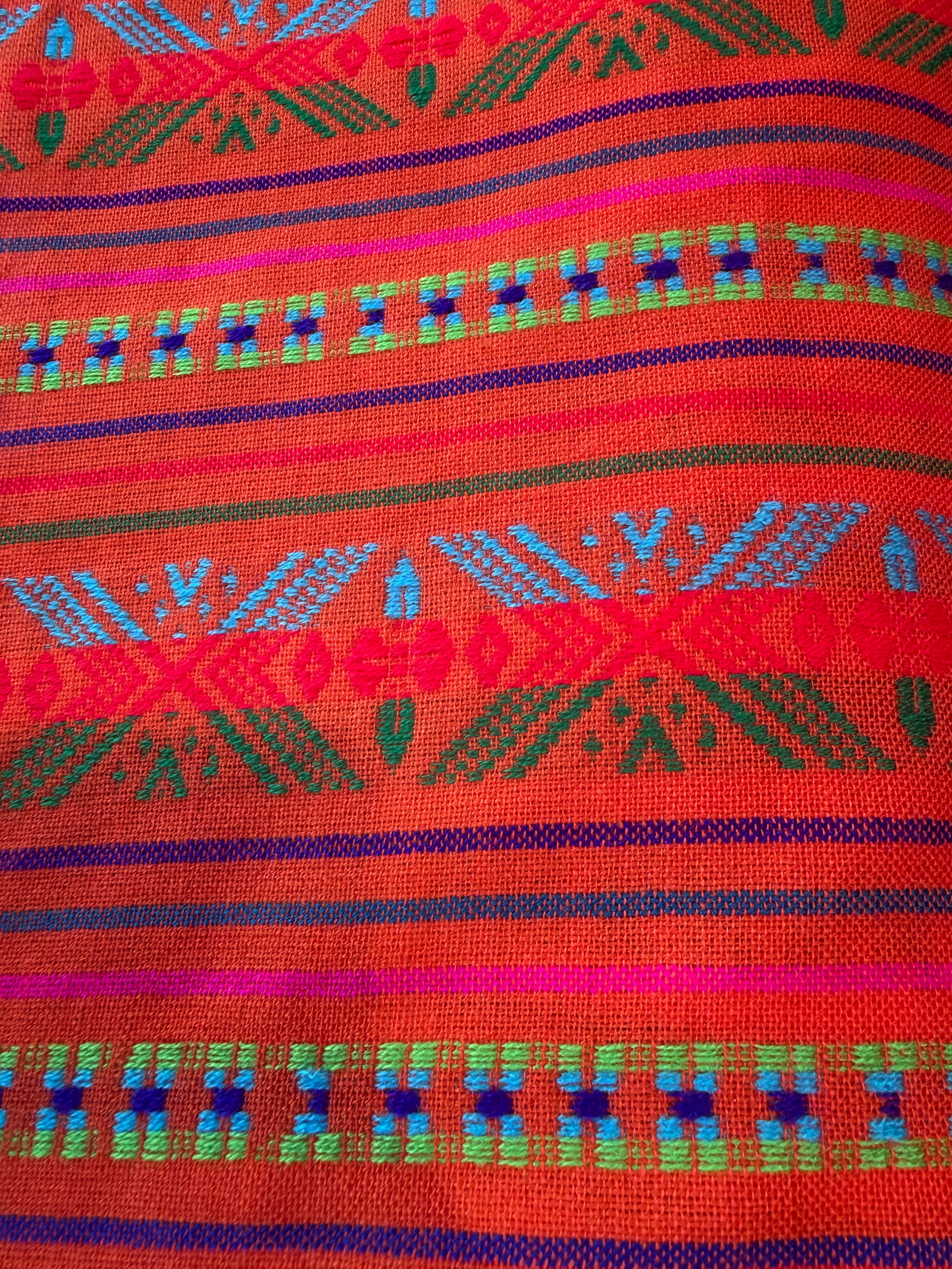 Tela tradicional Cambaya mexicana por metro