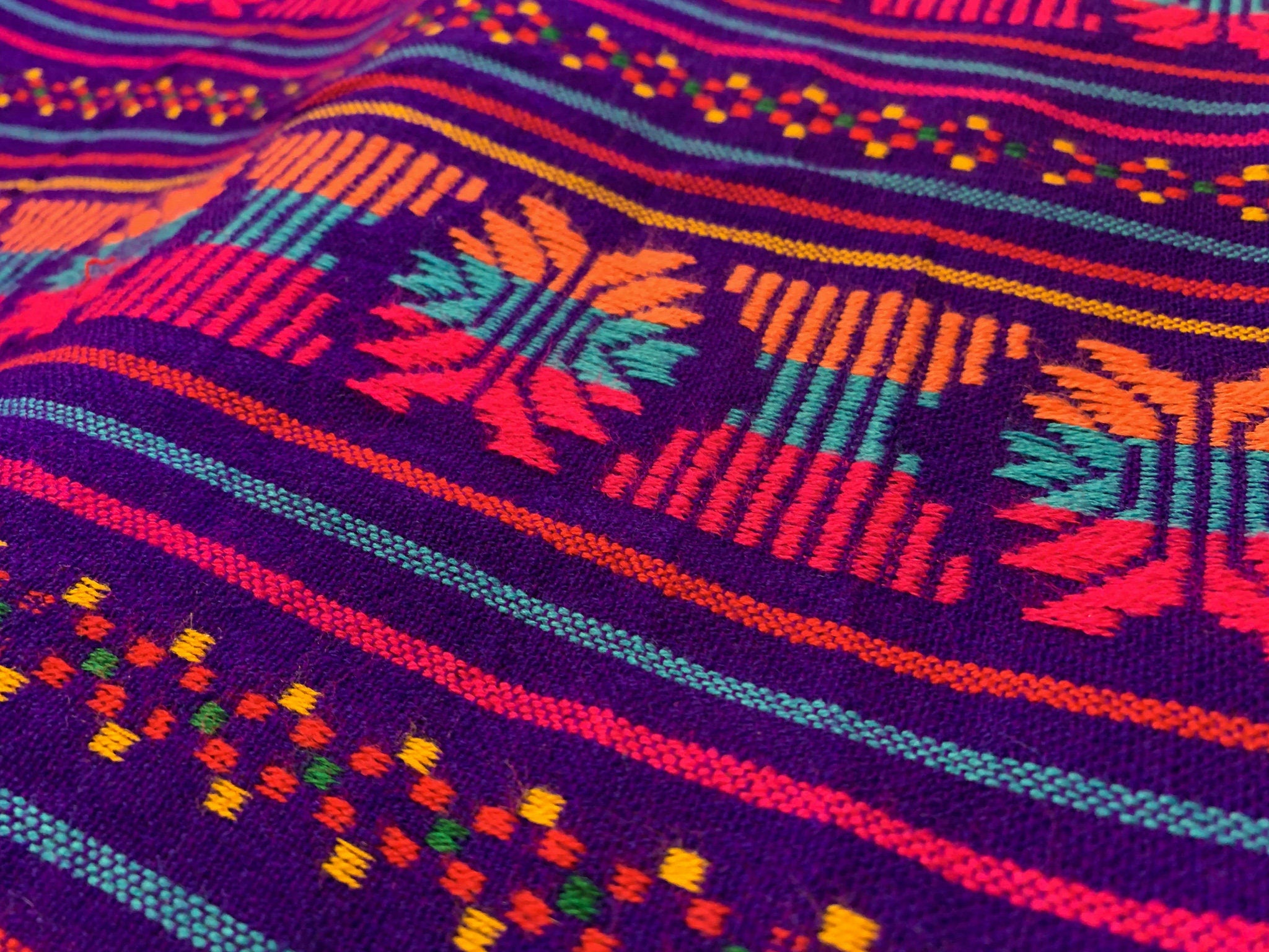 Traditional Cambaya Mexican fabric by the yard