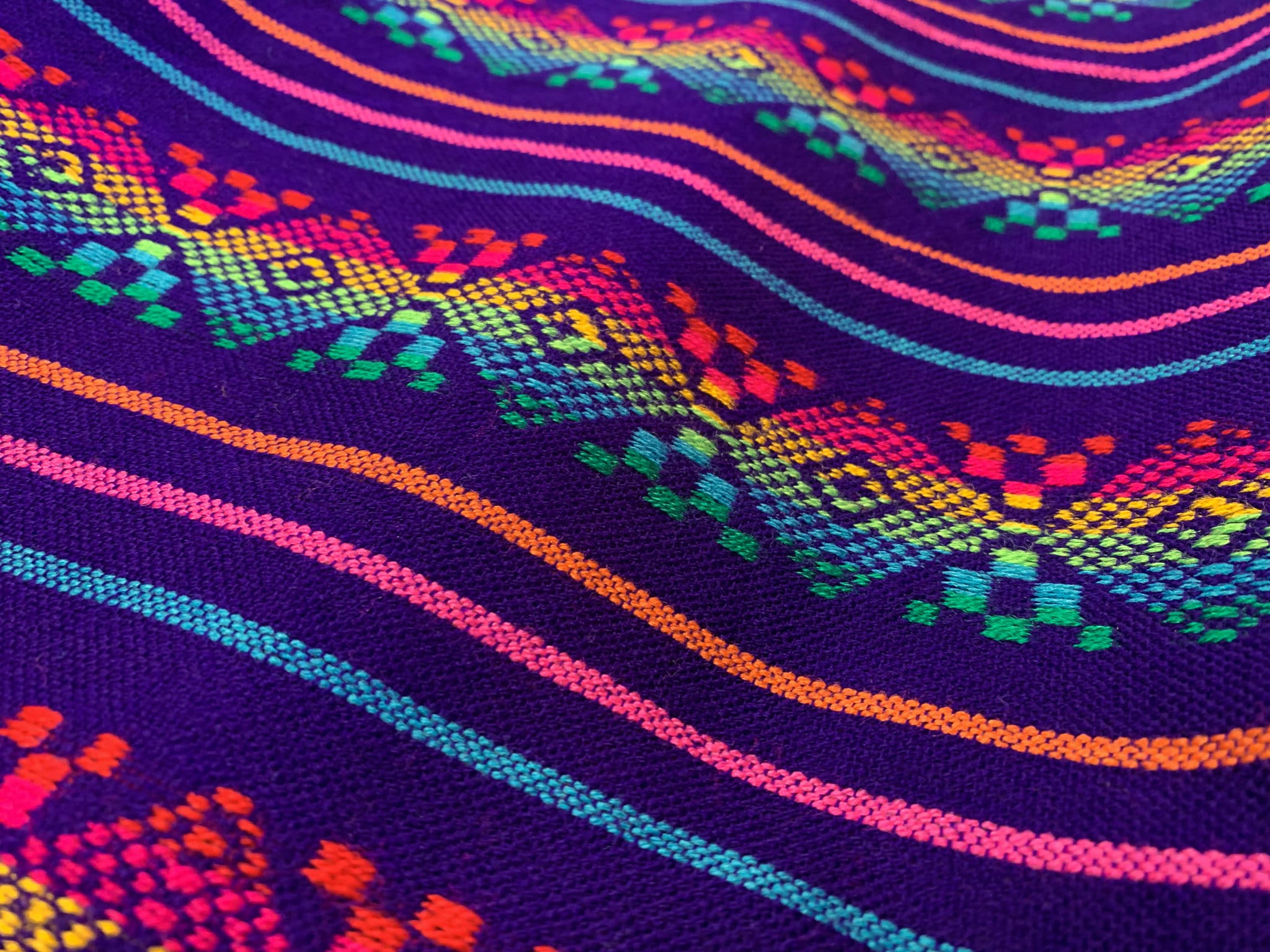 Traditional Cambaya Mexican fabric by the yard