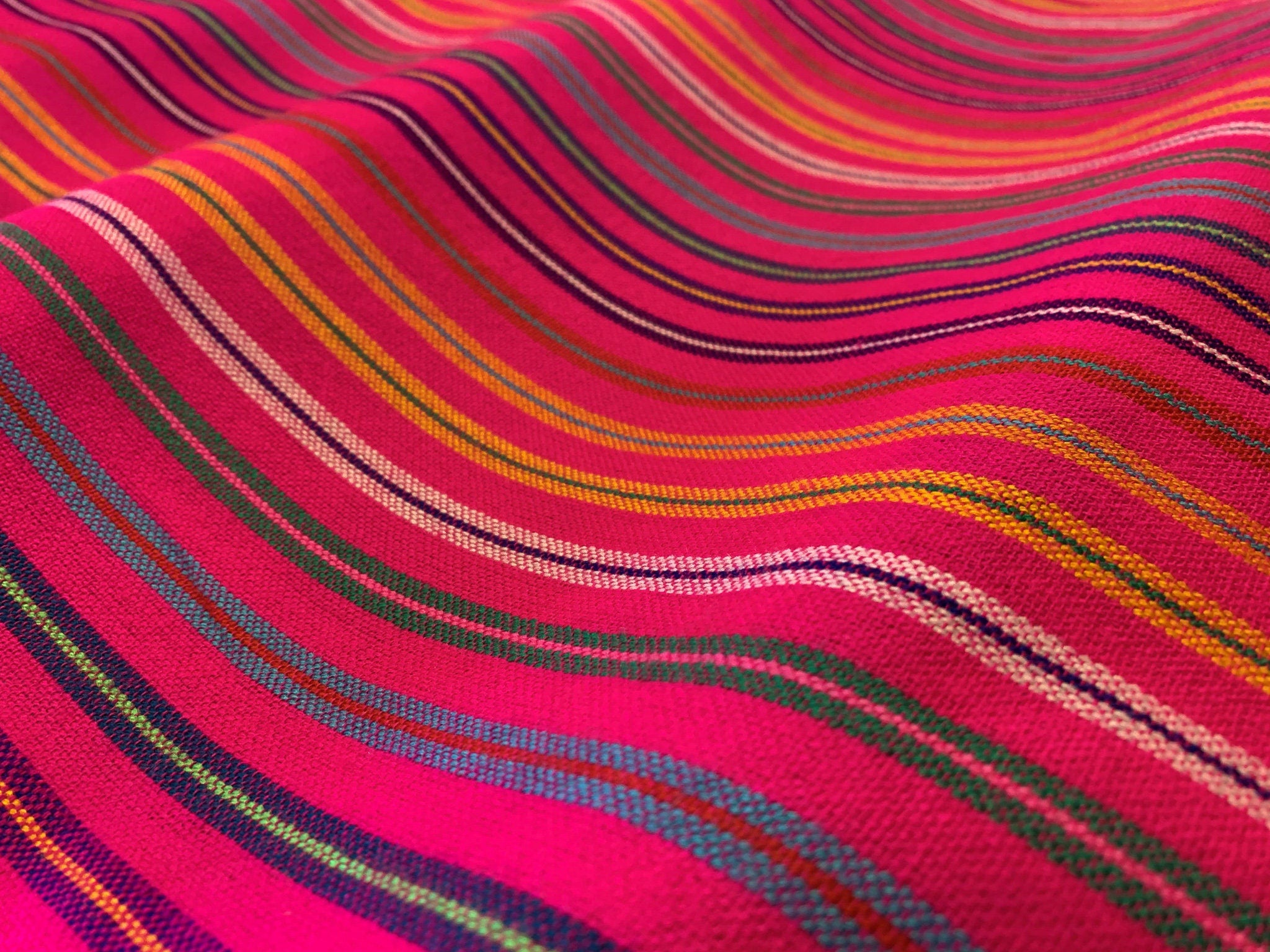 Traditional Cambaya Mexican fabric by the yard