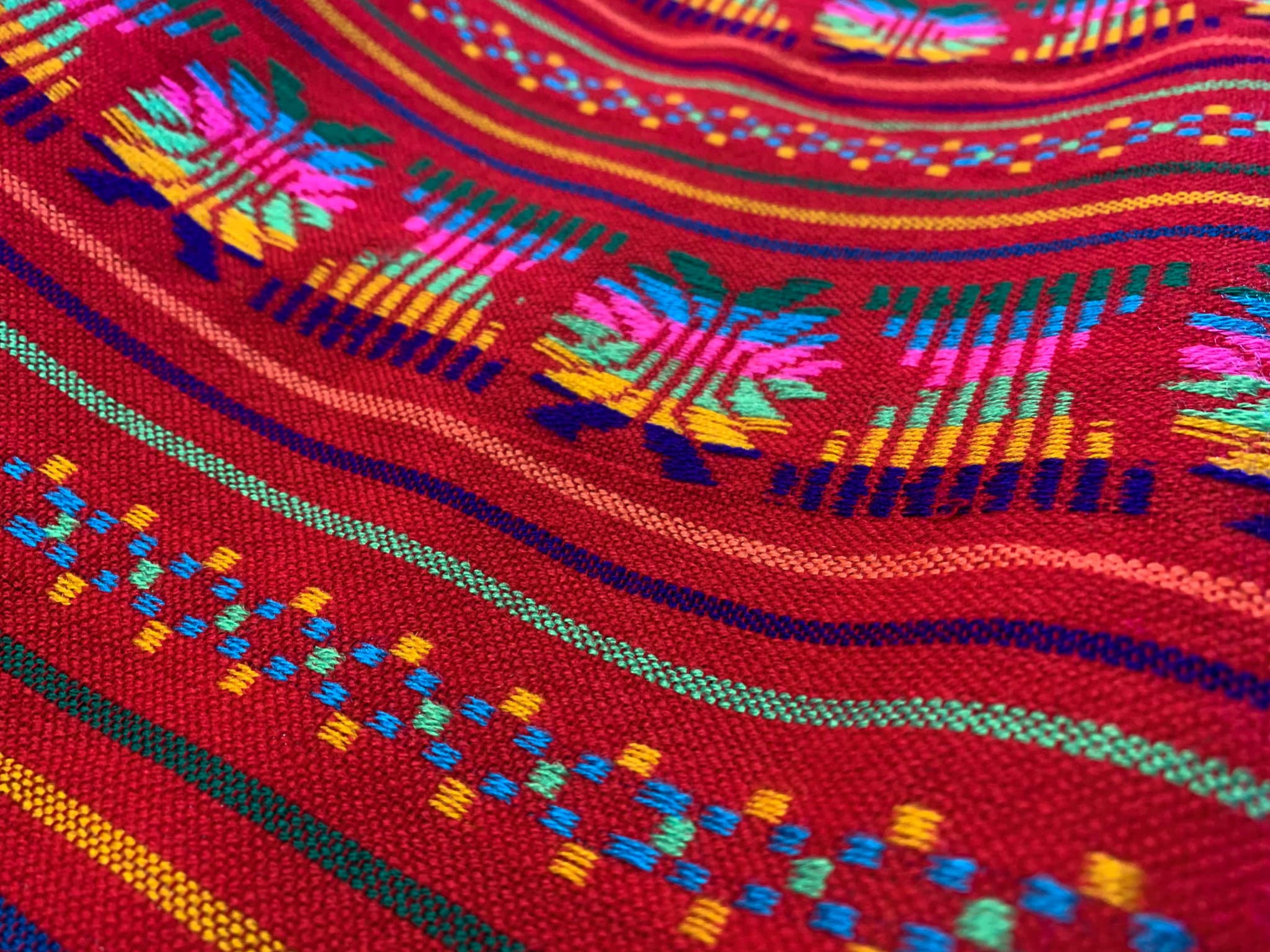 Traditional Cambaya Mexican fabric by the yard
