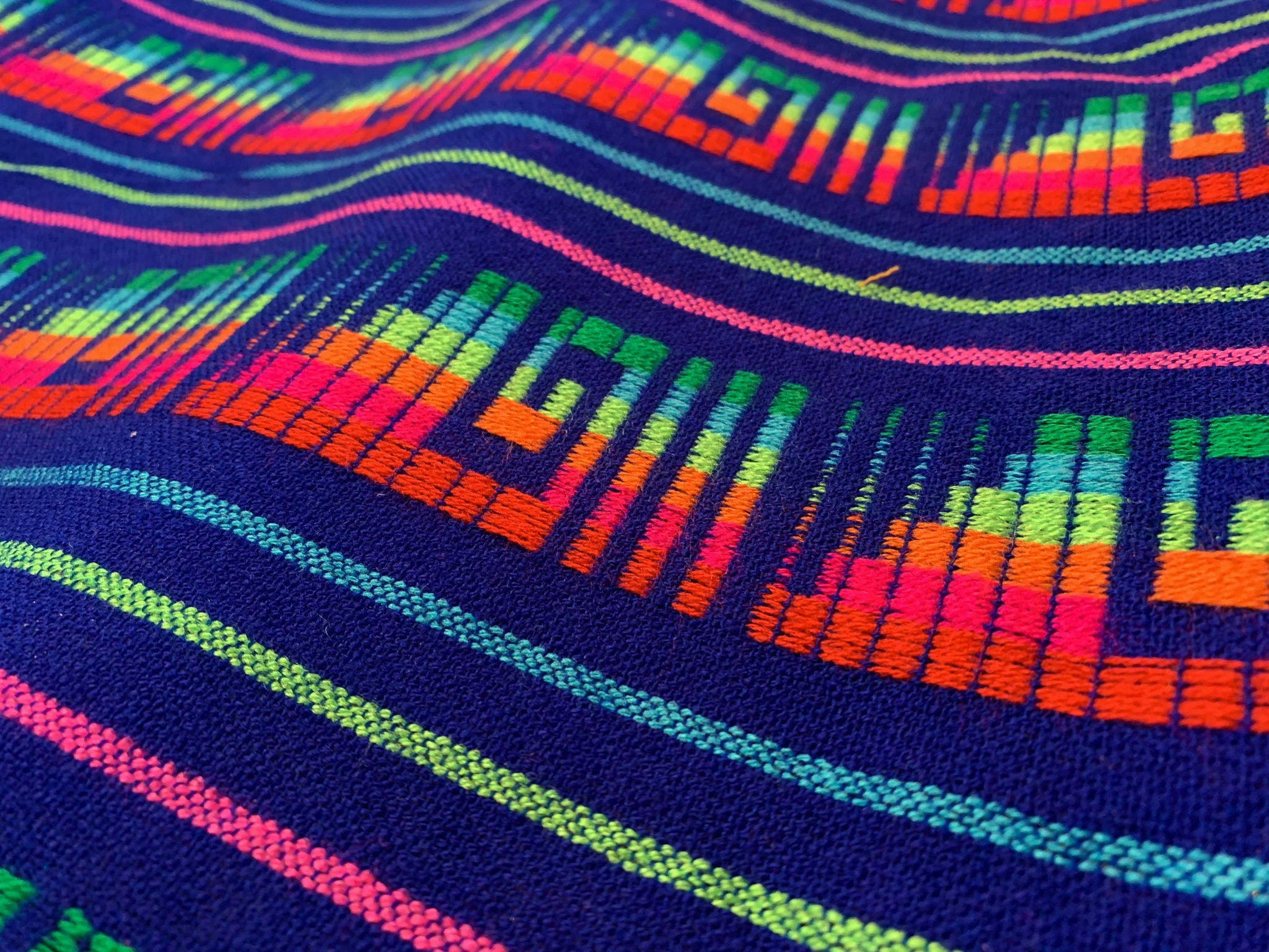 Traditional Cambaya Mexican fabric by the yard