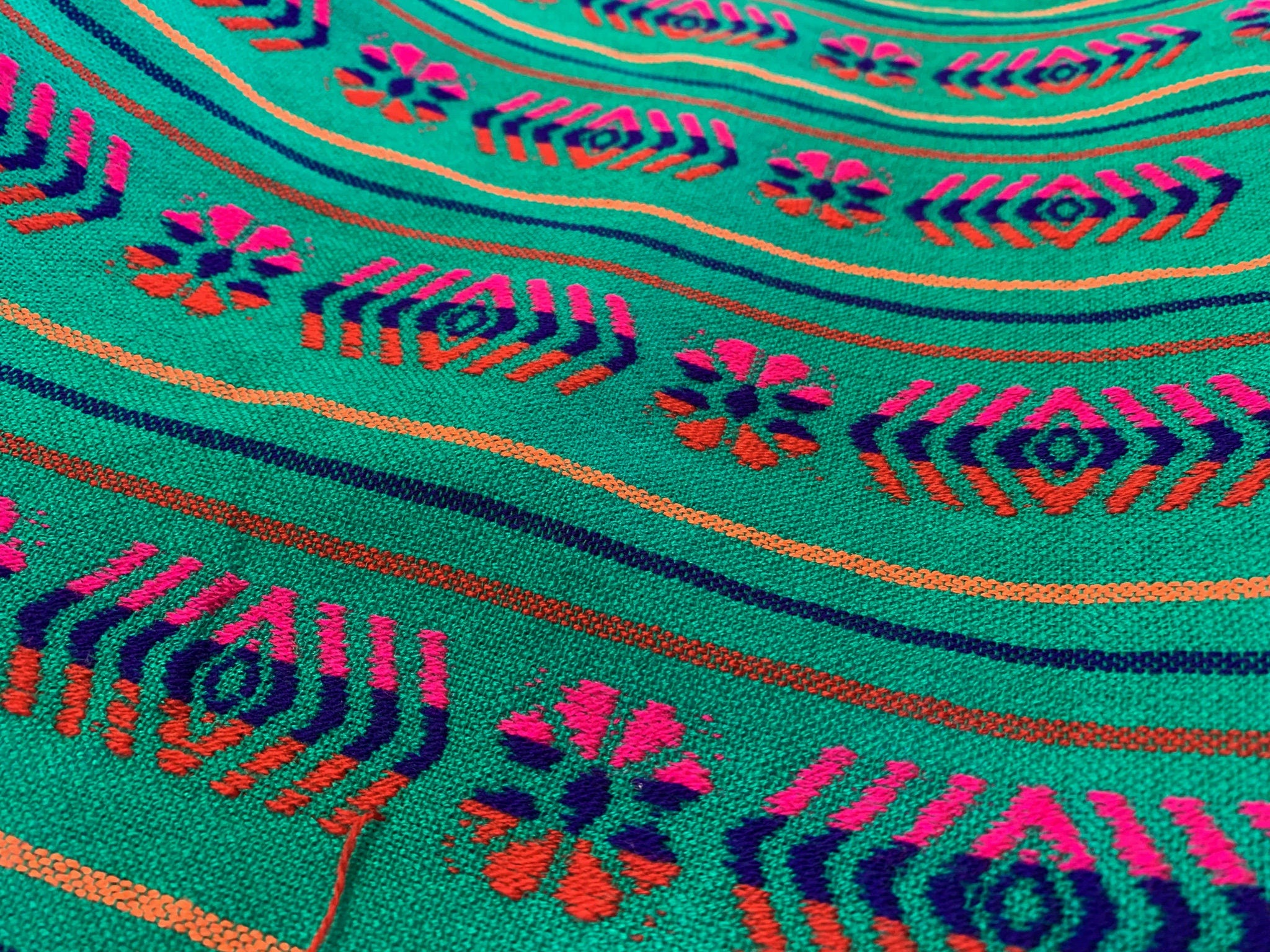 Traditional Cambaya Mexican fabric by the yard